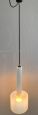 Pendant lamp in white Murano glass attributed to Venini