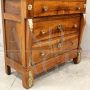 Antique Empire chest of drawers in walnut from the 19th century