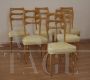 Set of 6 dining chairs by Vittorio Dassi, Italian mid-century modern design