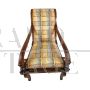 Antique walnut relax armchair