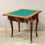 Antique Napoleon III inlaid desk, game table or dressing table