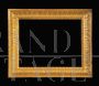 Antique Neapolitan frame in gilded and carved wood, early 19th century      