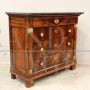 Small antique Empire chest of drawers in walnut, 19th century Italy