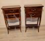 Pair of antique style French bedside tables  