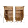 Pair of Art Deco style bedside tables in birch briar