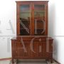 Antique Charles X Dresser / Bookcase with display case, in walnut - Italy, 1800s