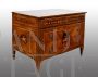 Antique Lombard dresser from the 18th century, Louis XVI period