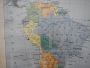 Vintage map of South America IGDA Officine Grafica Novara, 1975