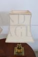 Pair of golden bedside lamps from the 70s