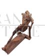 Giovanni Naglia - Bronze sculpture with a figure in dynamic movement