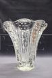 Vase in transparent artistic Murano glass with bubbles, 1950s