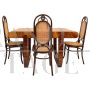 Art Deco living room set with table and Thonet 207 model chairs
