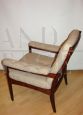 G. Mobel armchair for Göte Möbler in beige fabric, Sweden 1970s