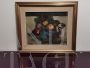 Painting depicting still life with fruit, signed