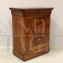 Small Louis Philippe capuchin sideboard with 1 door in walnut - 19th century
