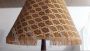 Vintage wooden floor lamp with lampshade