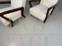 Pair of 1950s Gio Ponti armchairs in white bouclé