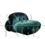 Soriana armchair by Afra & Tobia Scarpa in green velvet, Italy 1969