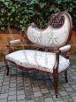 Antique Liberty Art Nouveau living room with sofa and two armchairs