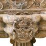 Wall fountain with cherub in red Verona marble