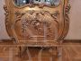 Antique carved and gilded display cabinet from the mid-19th century