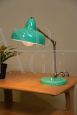 Vintage aqua green articulated table lamp