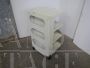 Boby office storage trolley by Joe Colombo, ivory white
