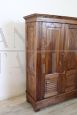 Small antique poplar wardrobe from the 19th century