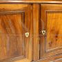 Antique Louis Philippe sideboard with two doors in walnut, 19th century
