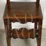 Renaissance carved walnut chair, 17th century