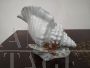 Capodimonte porcelain shell with hand-painted coral
