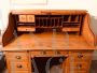 Vintage desk cabinet with roller shutter from the 1920s / 30s