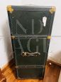 Vintage 1930s travel trunk with coat hangers