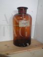 Vintage glass apothecary jar container
