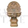 Wall fountain with cherub in red Verona marble