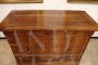Walnut chest of drawers from the mid-1800s, restored
