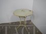 White iron garden table from the 1940s