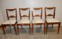 Set of four antique oak chairs from the mid-19th century