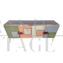 Design sideboard with 4 doors in multicolored glass