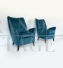 Pair of armchairs in the style of Gio Ponti for ISA Bergamo, 1950