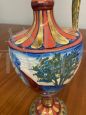 Antique amphora vase in Lustro ceramic from Gualdo Tadino, Rubboli early 1900s
