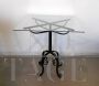 Vintage wrought iron and glass coffee table, 1970s