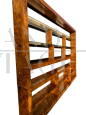 Large Art Deco open bookcase in birch briar