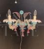 Seguso Rezzonico wall lamp in Murano glass, 1980