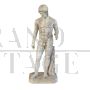 Sculpture of a Greek hero in white marble, Italy 20th century