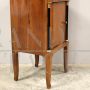 Antique bedside table from the Directoire period in walnut, Italy 18th century