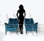 Pair of armchairs in the style of Gio Ponti for ISA Bergamo, 1950