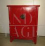 Antique Chinese red lacquered sideboard cabinet. Period 1800