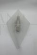 Pair of Sforzin design glass wall lamps