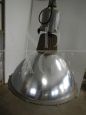 Vintage industrial lamps in chromed metal